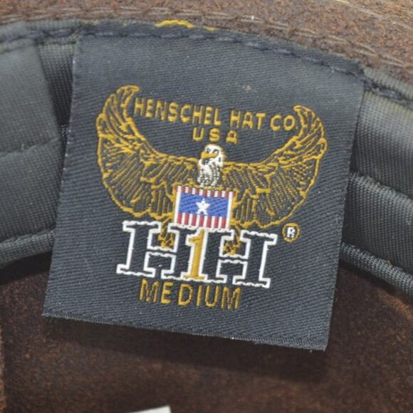 Henschel Hat Co. USA Dark Brown Oiled Leather Size M Cowboy - Picture 2 of 15